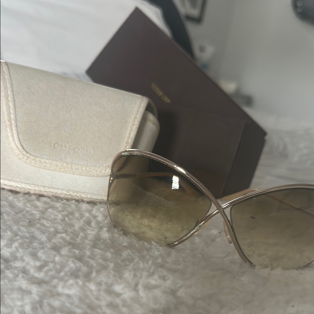Tom Ford Women's Gold Sunglasses
